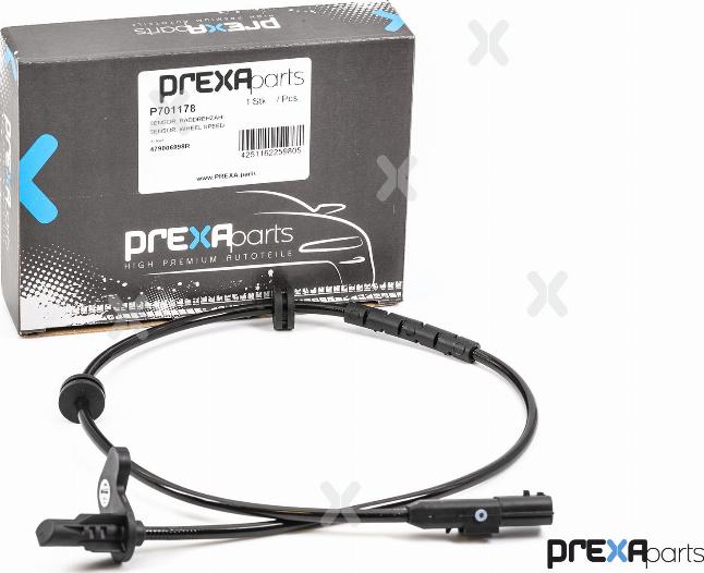 PREXAparts P701178 - Sensor, təkər sürəti furqanavto.az