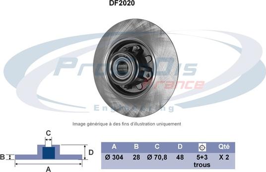 Procodis France DF2020 - Əyləc Diski furqanavto.az