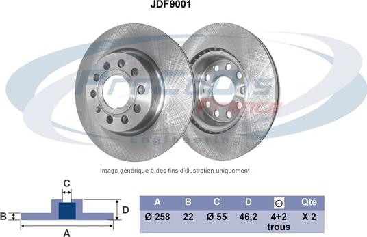 Procodis France JDF9001 - Əyləc Diski furqanavto.az