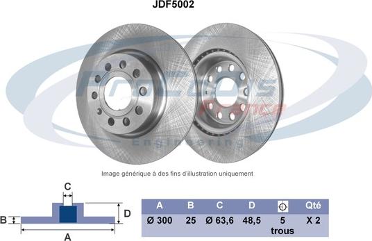 Procodis France JDF5002 - Əyləc Diski furqanavto.az