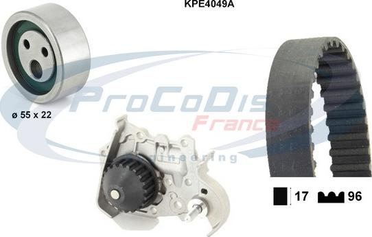 Procodis France KPE4049A - Su Pompası və Vaxt Kəməri Dəsti furqanavto.az