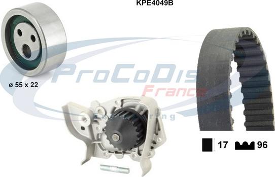 Procodis France KPE4049B - Su Pompası və Vaxt Kəməri Dəsti furqanavto.az