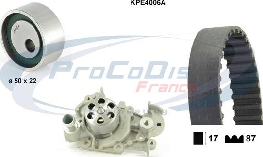 Procodis France KPE4006A - Su Pompası və Vaxt Kəməri Dəsti furqanavto.az