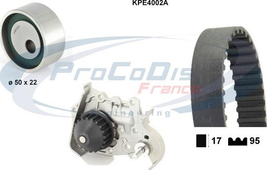 Procodis France KPE4002A - Su Pompası və Vaxt Kəməri Dəsti furqanavto.az
