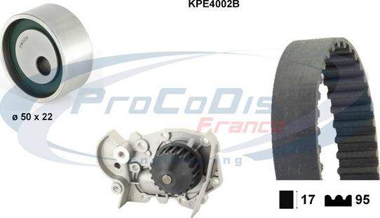 Procodis France KPE4002B - Su Pompası və Vaxt Kəməri Dəsti furqanavto.az