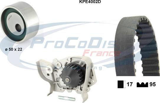 Procodis France KPE4002D - Su Pompası və Vaxt Kəməri Dəsti furqanavto.az