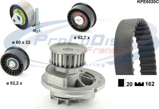 Procodis France KPE6020C - Su Pompası və Vaxt Kəməri Dəsti furqanavto.az