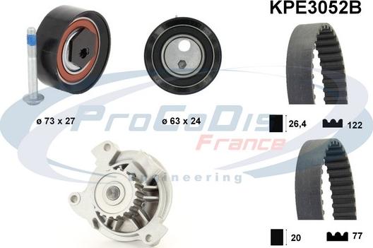 Procodis France KPE3052B - Su Pompası və Vaxt Kəməri Dəsti furqanavto.az