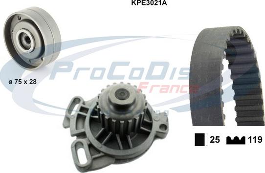 Procodis France KPE3021A - Su Pompası və Vaxt Kəməri Dəsti furqanavto.az