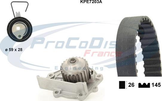 Procodis France KPE7203A - Su Pompası və Vaxt Kəməri Dəsti furqanavto.az