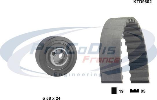 Procodis France KTD9602 - Vaxt kəməri dəsti furqanavto.az