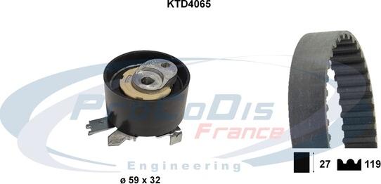 Procodis France KTD4065 - Vaxt kəməri dəsti furqanavto.az