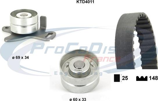 Procodis France KTD4011 - Vaxt kəməri dəsti furqanavto.az