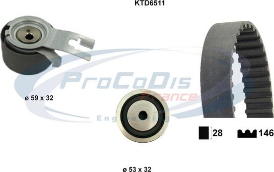 Procodis France KTD6511 - Vaxt kəməri dəsti furqanavto.az