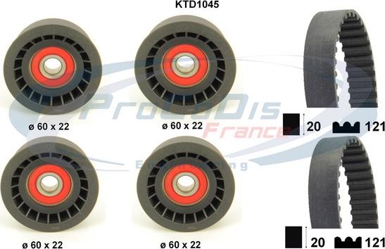 Procodis France KTD1045 - Vaxt kəməri dəsti furqanavto.az