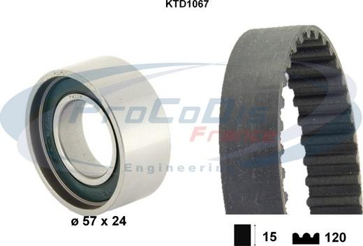 Procodis France KTD1067 - Vaxt kəməri dəsti furqanavto.az