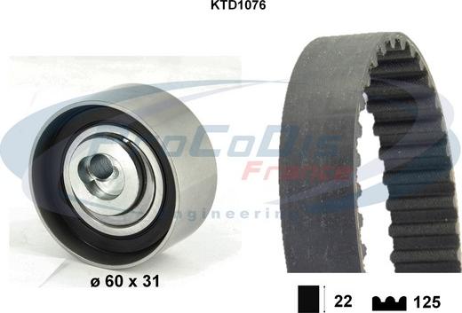 Procodis France KTD1076 - Vaxt kəməri dəsti furqanavto.az