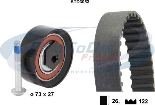 Procodis France KTD3052 - Vaxt kəməri dəsti furqanavto.az