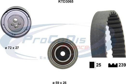 Procodis France KTD3065 - Vaxt kəməri dəsti furqanavto.az