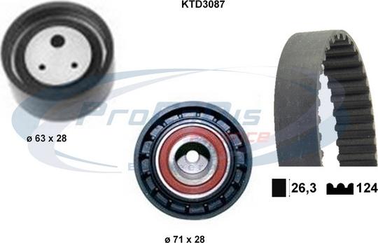 Procodis France KTD3087 - Vaxt kəməri dəsti furqanavto.az