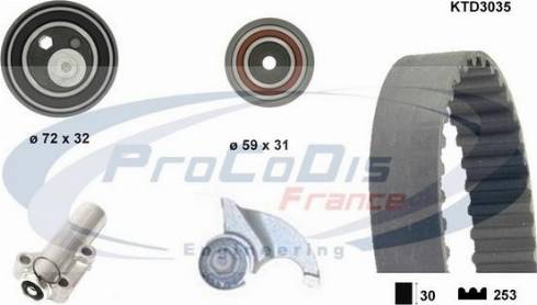 Procodis France KTD3035 - Vaxt kəməri dəsti furqanavto.az