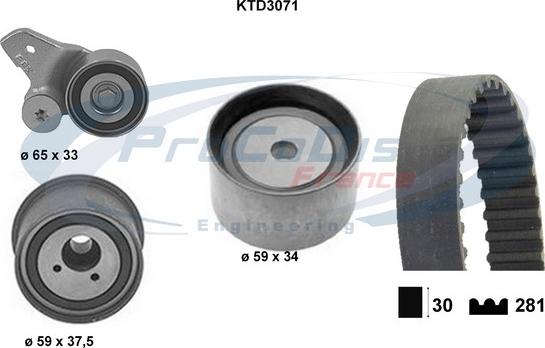 Procodis France KTD3071 - Vaxt kəməri dəsti furqanavto.az