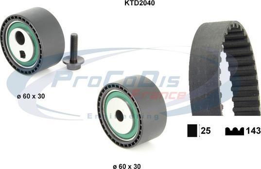 Procodis France KTD2040 - Vaxt kəməri dəsti furqanavto.az