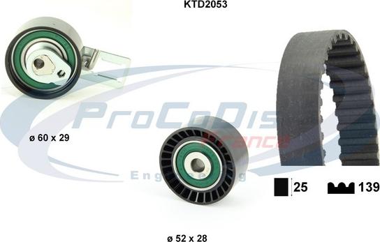 Procodis France KTD2053 - Vaxt kəməri dəsti furqanavto.az