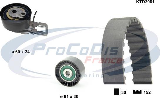 Procodis France KTD2061 - Vaxt kəməri dəsti furqanavto.az