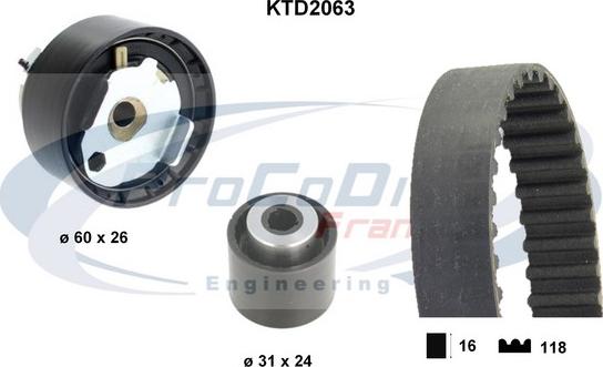 Procodis France KTD2063 - Vaxt kəməri dəsti furqanavto.az