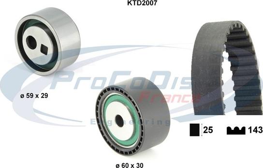 Procodis France KTD2007 - Vaxt kəməri dəsti furqanavto.az