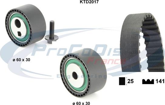 Procodis France KTD2017 - Vaxt kəməri dəsti furqanavto.az