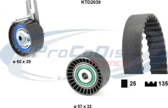 Procodis France KTD2039 - Vaxt kəməri dəsti furqanavto.az