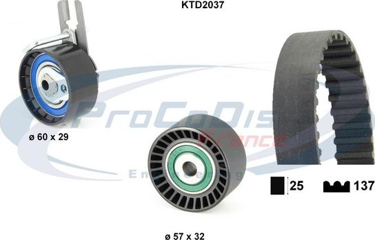 Procodis France KTD2037 - Vaxt kəməri dəsti furqanavto.az