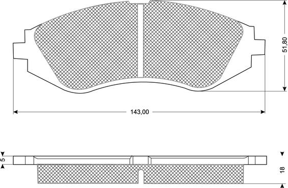 Procodis France PF1074 - Əyləc altlığı dəsti, əyləc diski furqanavto.az