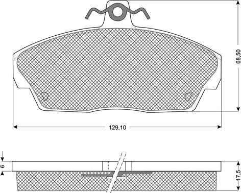 Brake Engineering PA1233 - Əyləc altlığı dəsti, əyləc diski furqanavto.az