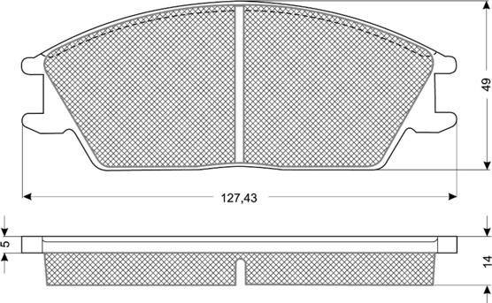 Procodis France PF1106 - Əyləc altlığı dəsti, əyləc diski furqanavto.az