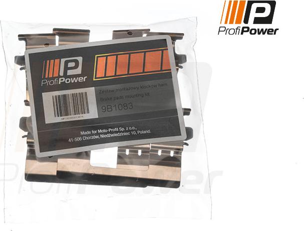 ProfiPower 9B1083 - Disk əyləc pedləri üçün aksesuar dəsti furqanavto.az