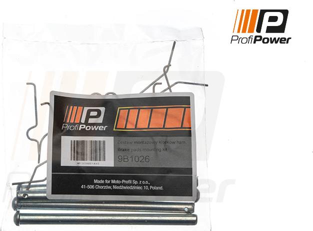 ProfiPower 9B1026 - Disk əyləc pedləri üçün aksesuar dəsti furqanavto.az