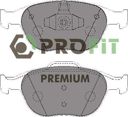 Profit 5005-1568 - Əyləc altlığı dəsti, əyləc diski furqanavto.az