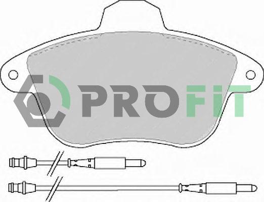 Profit 5000-0746 - Əyləc altlığı dəsti, əyləc diski furqanavto.az