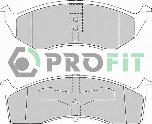 Profit 5000-1098 - Əyləc altlığı dəsti, əyləc diski furqanavto.az