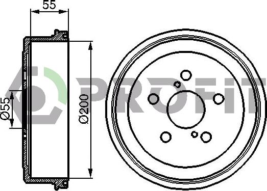 Profit 5020-0085 - Əyləc barabanı furqanavto.az