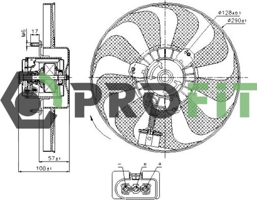 Profit 1850-0009 - Fen, radiator furqanavto.az