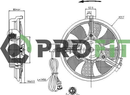 Profit 1850-0001 - Fen, radiator furqanavto.az