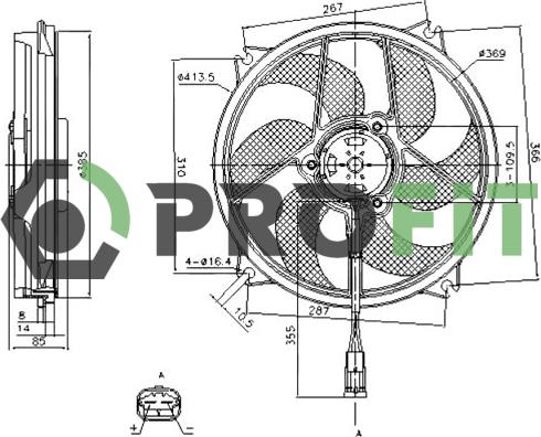 Profit 1850-0016 - Fen, radiator furqanavto.az