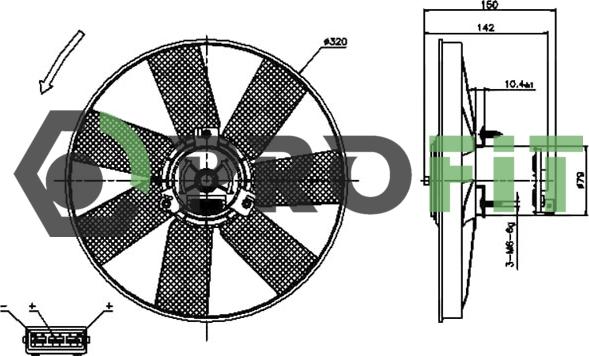 Profit 1850-0013 - Fen, radiator furqanavto.az