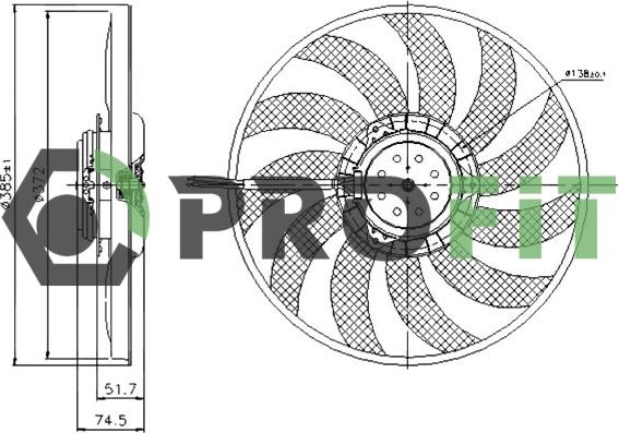 Profit 1850-0021 - Fen, radiator furqanavto.az