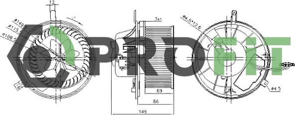 Profit 1860-0004 - Daxili üfleyici furqanavto.az