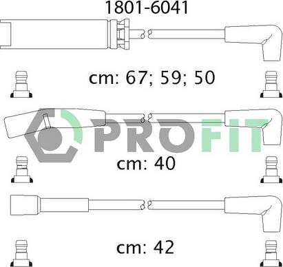 Profit 1801-6041 - Alovlanma kabeli dəsti furqanavto.az